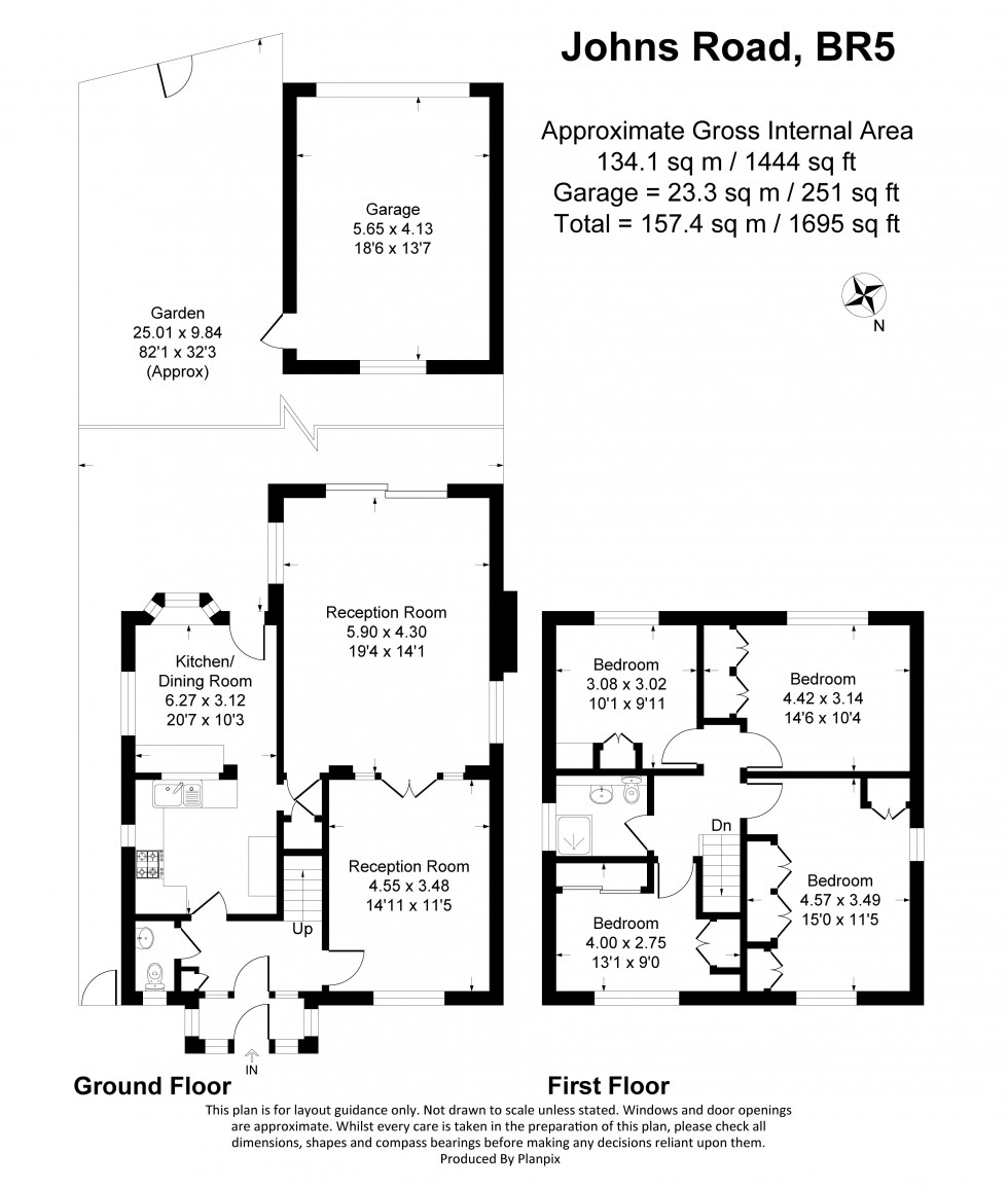 Floorplan for St. Johns Road, Petts Wood