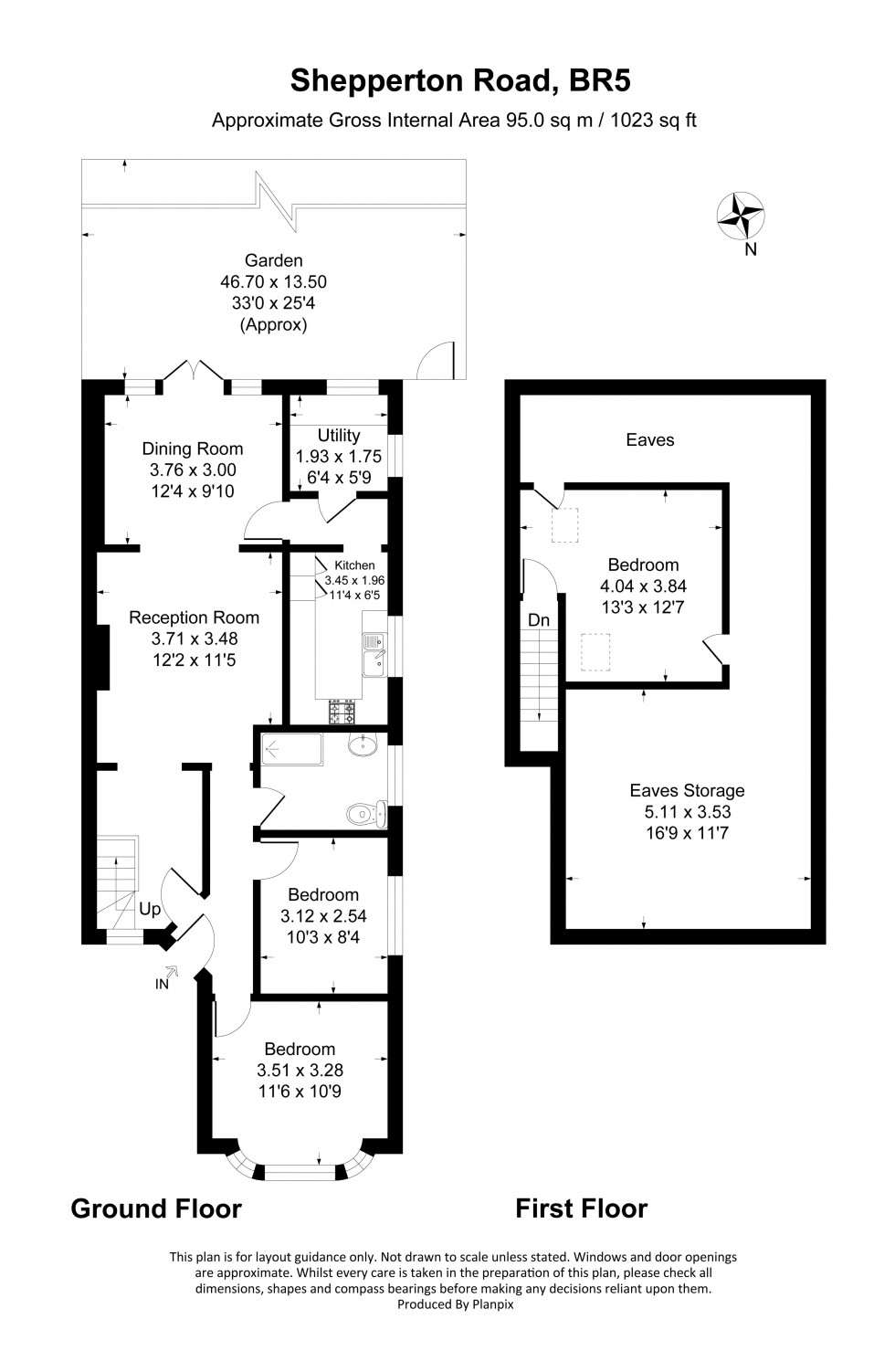 Floorplan for Shepperton Road, Petts Wood