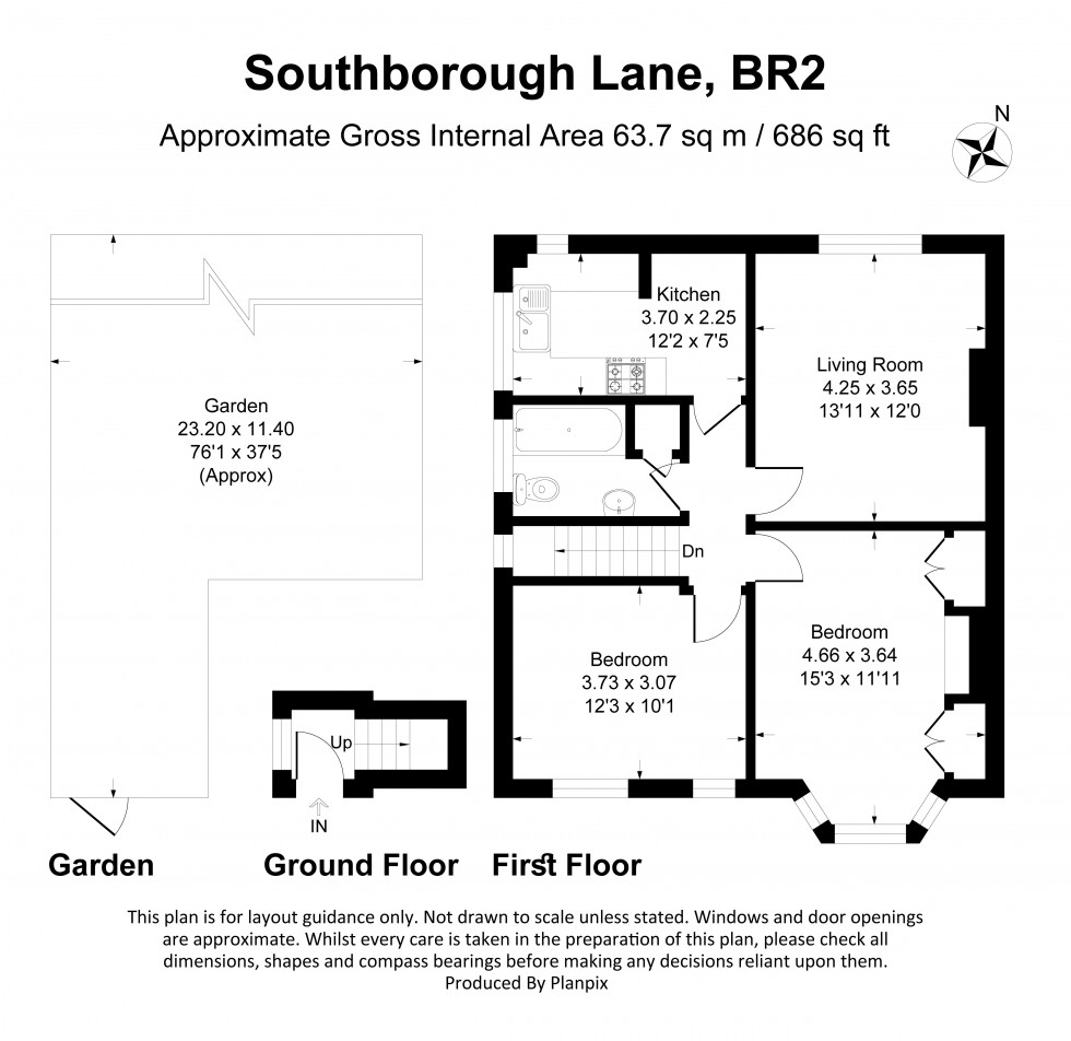 Floorplan for Southborough Lane, Bromley