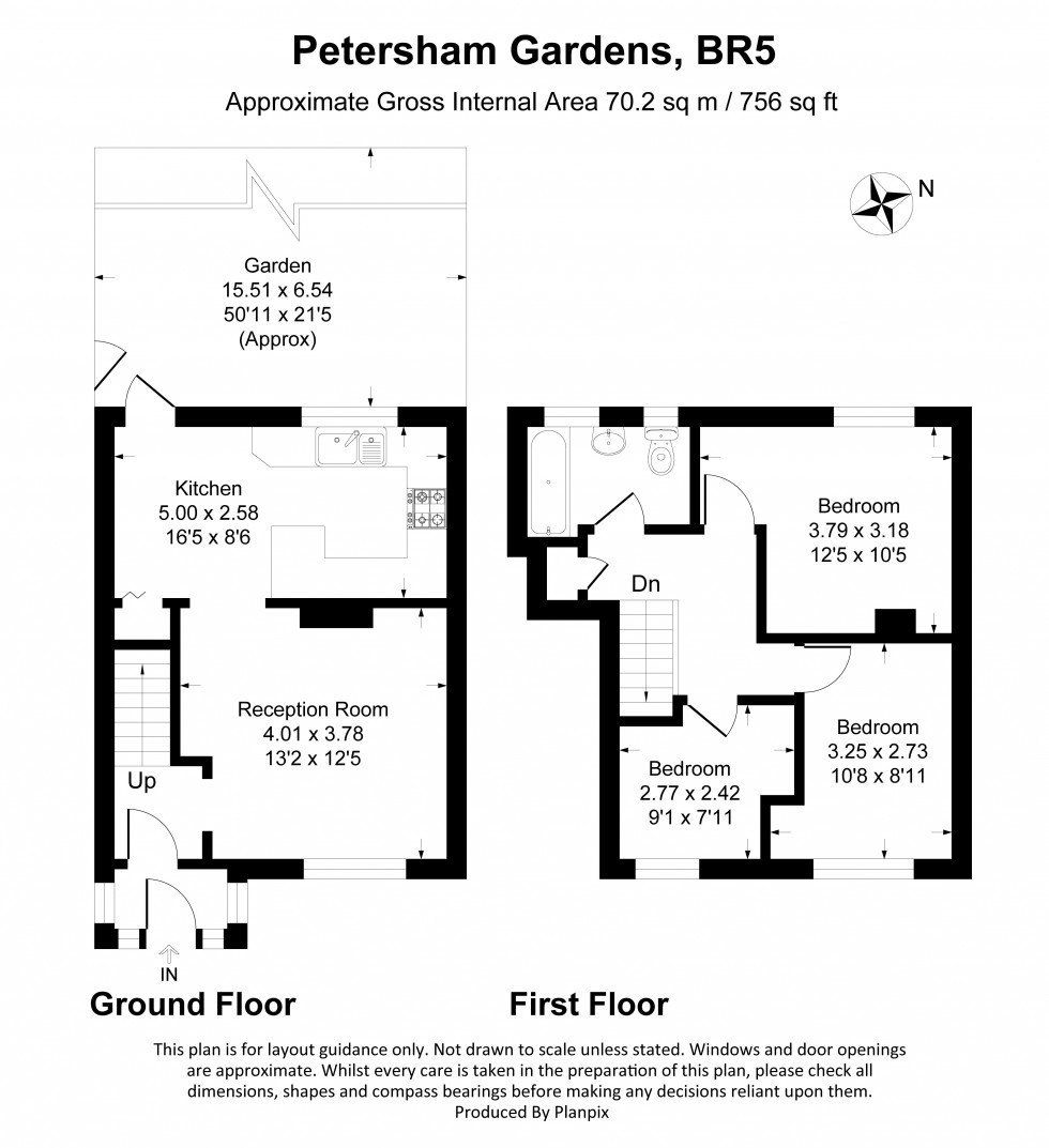 Floorplan for Petersham Gardens, Orpington