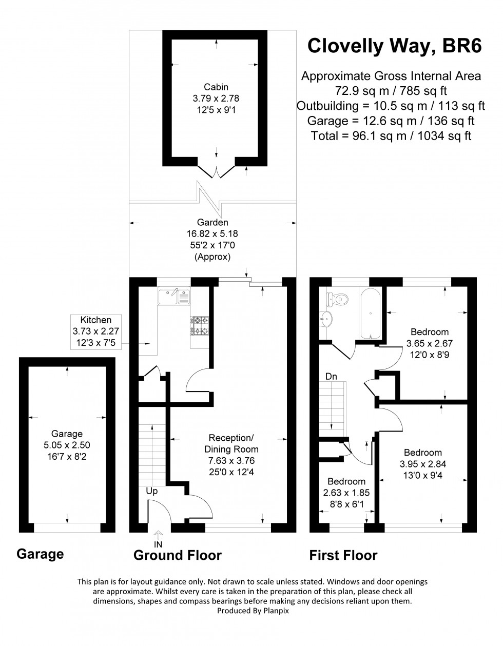 Floorplan for Clovelly Way, Orpington