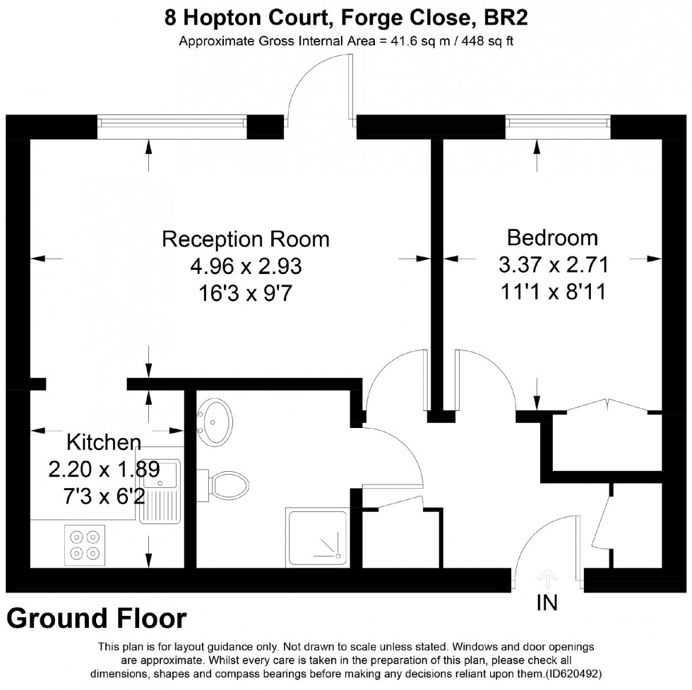 Floorplan for Hopton Court, Forge Close, Kent