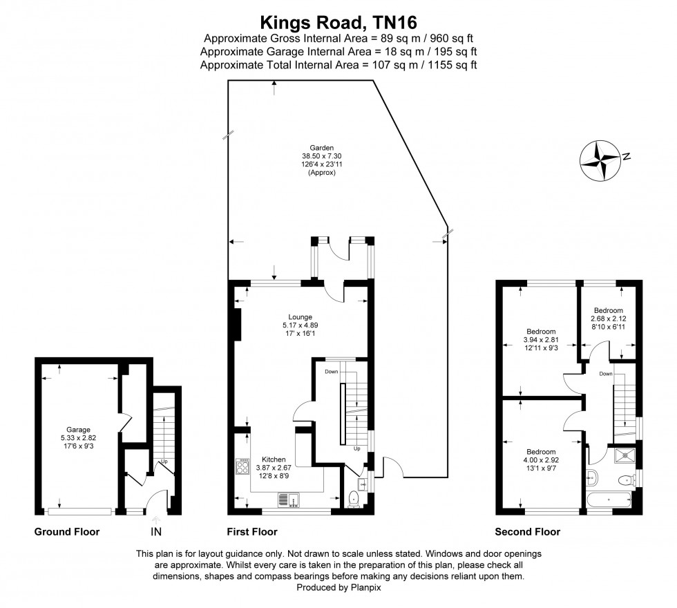 Floorplan for Kings Road, Biggin Hill