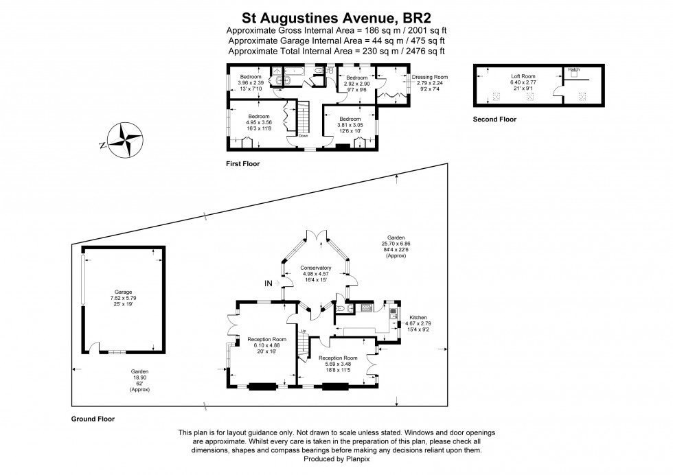 Floorplan for St. Augustines Avenue, Bromley