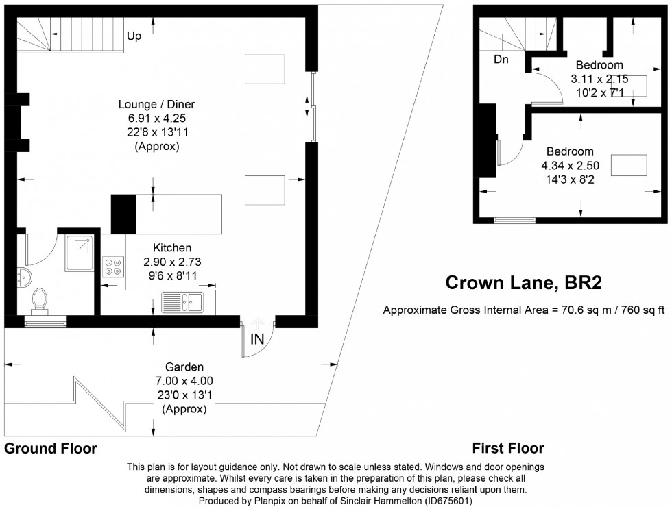 Floorplan for Crown Lane, Bromley