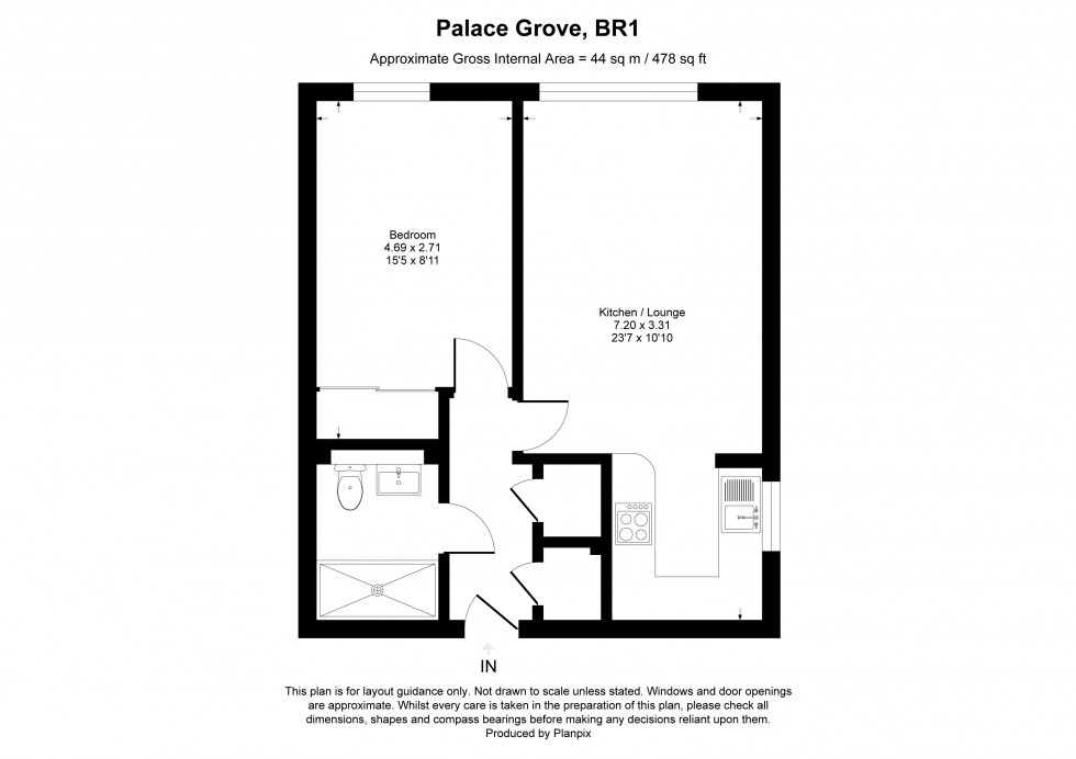 Floorplan for Palace Grove, Bromley