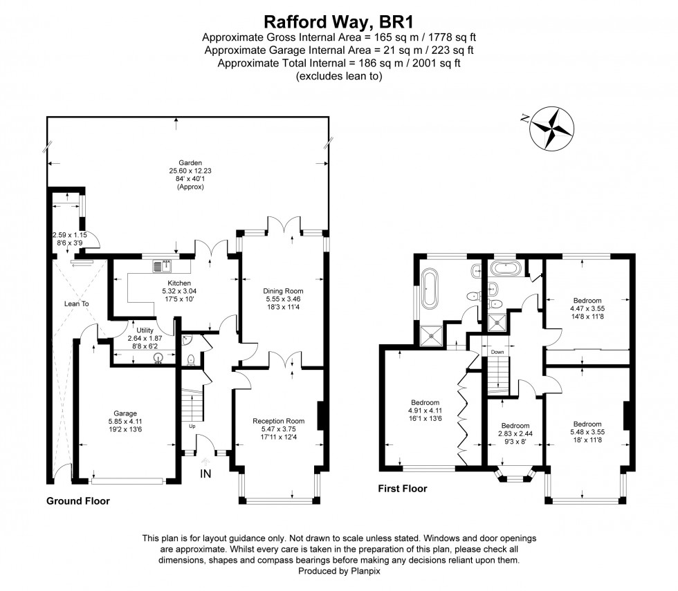Floorplan for Rafford Way, Bromley