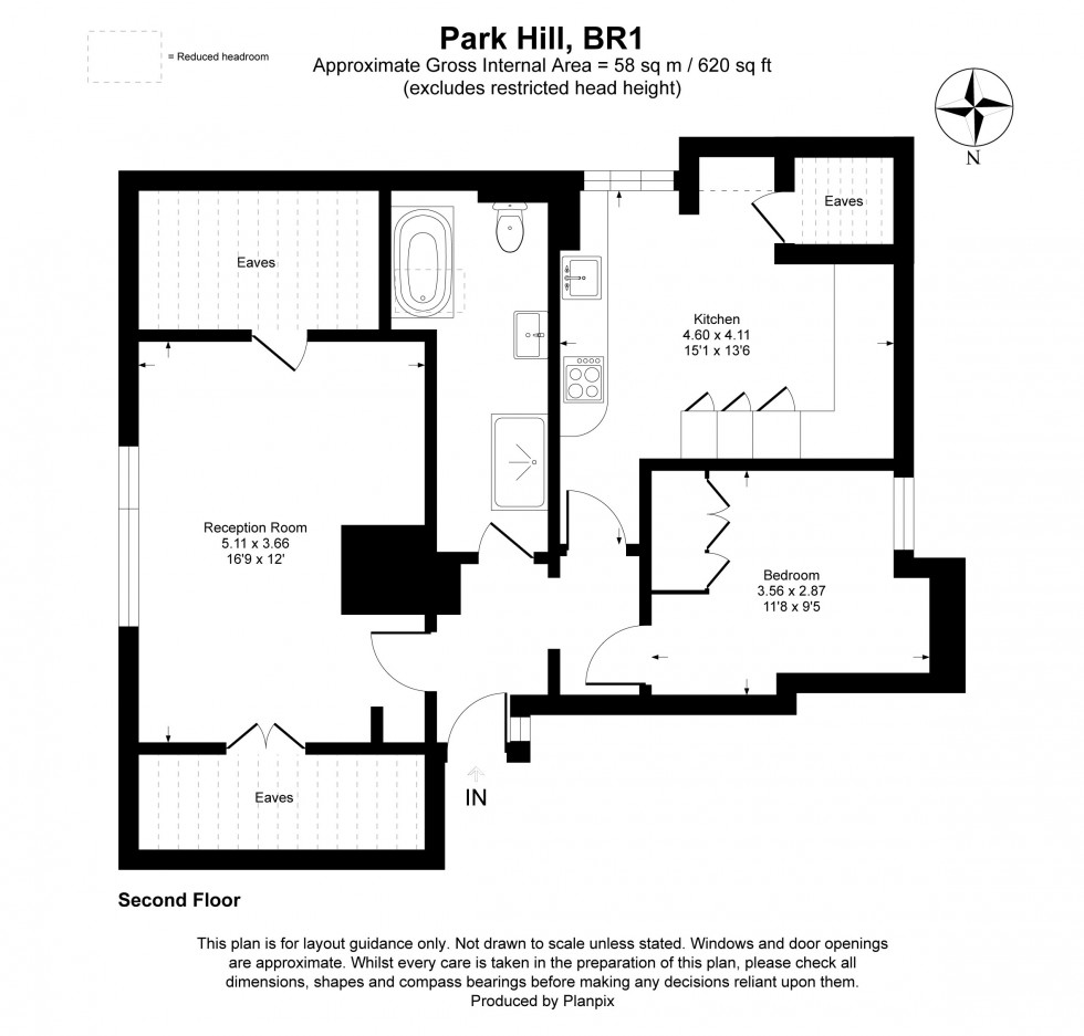 Floorplan for Park Hill, Bromley