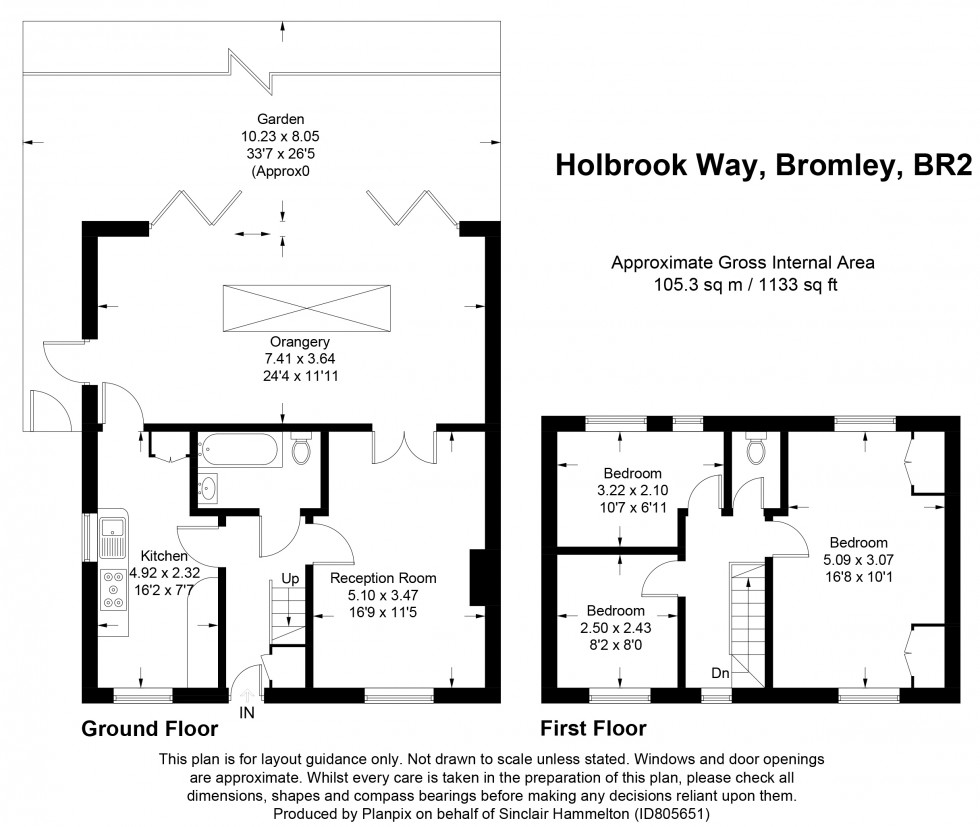 Floorplan for Holbrook Way, Bromley