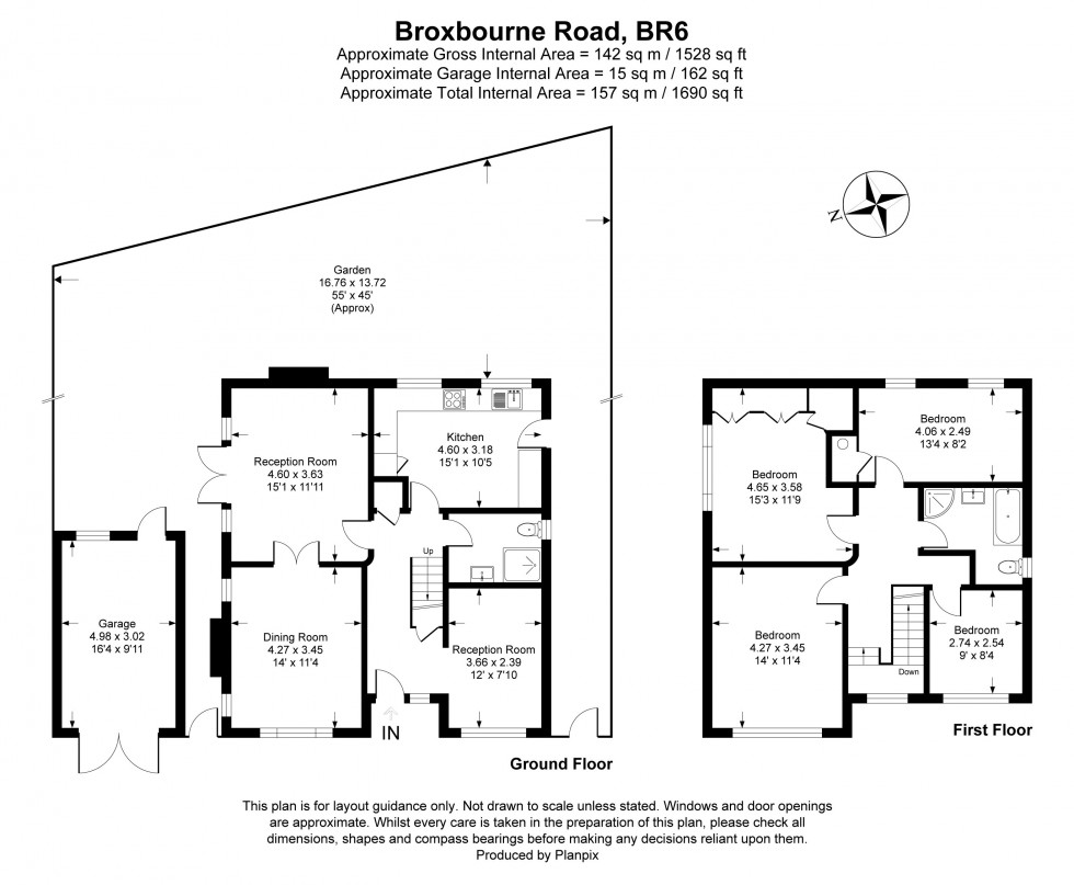 Floorplan for Broxbourne Road, Orpington